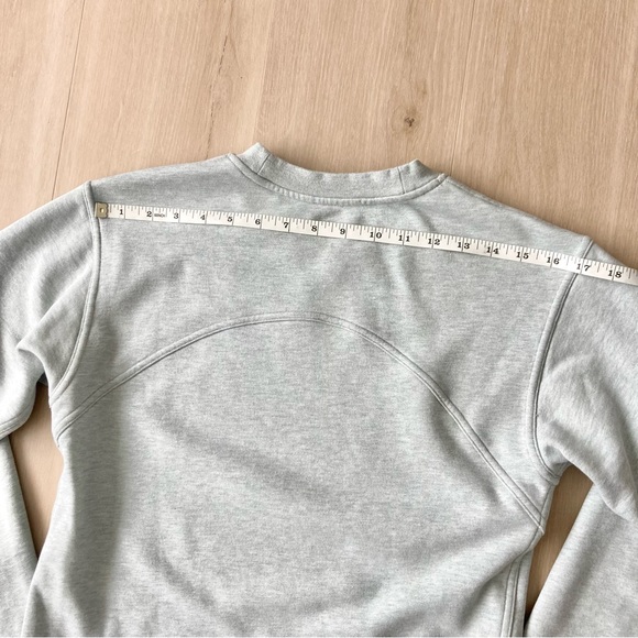 Lululemon All Yours Crew Neck Pullover Sweatshirt Heathered Island Mist size 2 - Picture 6 of 8